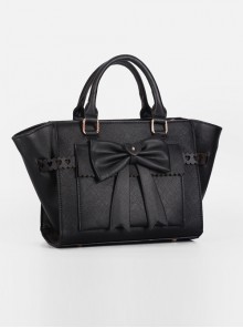 Pure Color Bowknot Messenger Bag Lolita Bag