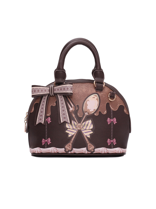Chocolate Sauce Bowknot Spoon Shoulder Bag