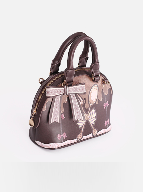 Chocolate Sauce Bowknot Spoon Shoulder Bag