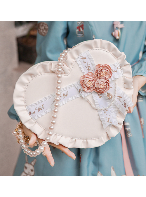 Elegant Heart-shaped Gift Box Lolita Shoulder Bag