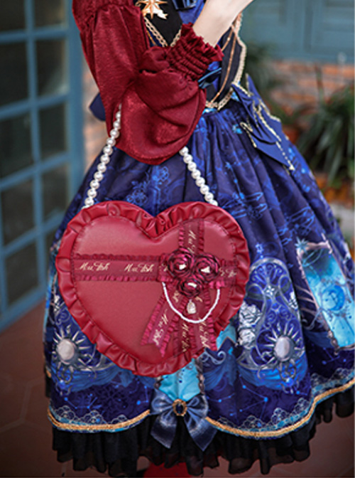 Elegant Heart-shaped Gift Box Lolita Shoulder Bag