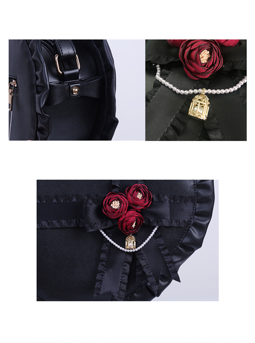 Elegant Heart-shaped Gift Box Lolita Shoulder Bag