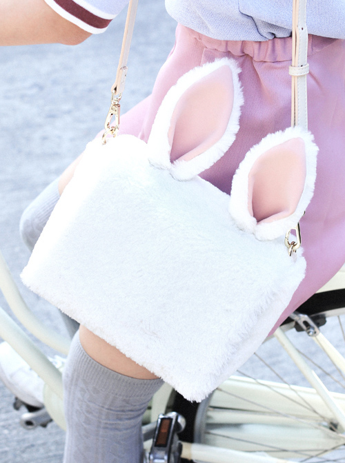 Cute White Rabbit Ears Lolita Shoulder Bag