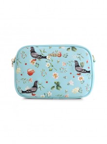 Retro Pastoral Style Plant Printing Lolita Shoulder Bag