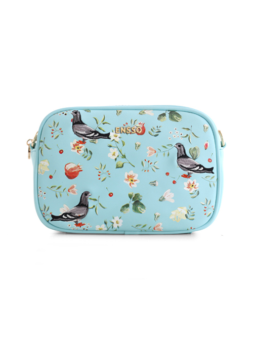 Retro Pastoral Style Plant Printing Lolita Shoulder Bag