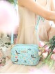 Retro Pastoral Style Plant Printing Lolita Shoulder Bag