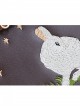 Pastoral Style Little White Rabbit Embroidery Classic Lolita Shoulder Bag