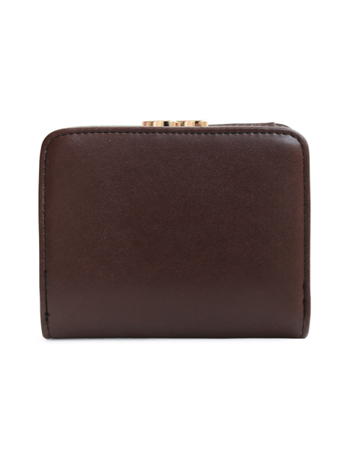 Cute Brown Flower Vine Embroidery Lolita Wallet