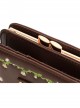 Cute Brown Flower Vine Embroidery Lolita Wallet