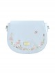 Light Blue Cute Embroidery Lolita Shoulder Bag