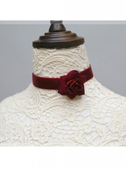 The Little Prince Series Velvet Rose Lolita Necklace