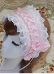 Pink Chiffon Printing Lace Sweet Lolita Hair Band