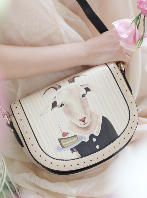 Fairytale Printing Goats Lady Lolita Shoulder Bag