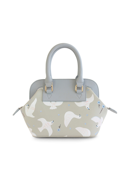 White Dove Pattern Lolita Shoulder Bag
