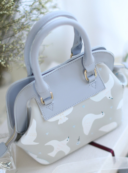 White Dove Pattern Lolita Shoulder Bag