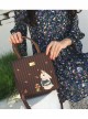 Retro Cute Animal Pattern Blue Lolita Shoulder Bag