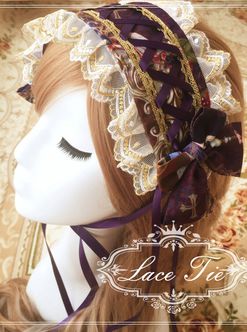 Heavenly Garden Printing Lolita Hair Band