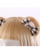 Cute Brown Little Bear Ears Sweet Lolita Hair Clips