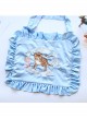 Cat Strawberry Embroidered Square Ruffles Satin Lolita Shoulder Bag