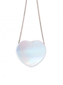 Cute Little Heart Shape Laser Chain Lolita Shoulder Bag