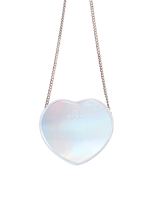 Cute Little Heart Shape Laser Chain Lolita Shoulder Bag