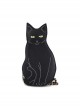 Cat-shaped Black Gothic Lolita Shoulder Bag