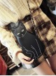 Cat-shaped Black Gothic Lolita Shoulder Bag