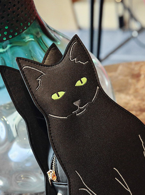 Cat-shaped Black Gothic Lolita Shoulder Bag