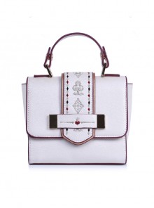 Alice In Wonderland The White Queen And The Red Queen Lolita Matte Shoulder Bag