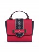 Alice In Wonderland The White Queen And The Red Queen Lolita Matte Shoulder Bag