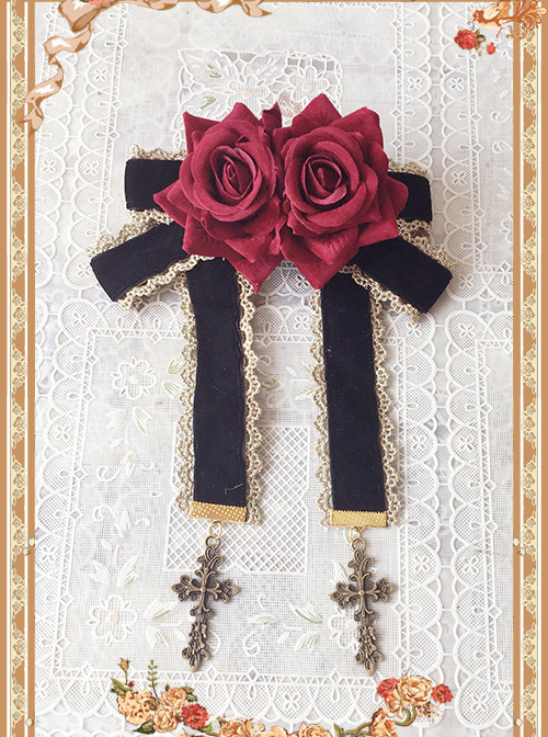 The Heavenly Kingdom's Bell Series Classic Lolita Rose Brooch