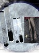 Moon Graveyard Series Gothic Lolita Silk Stockings