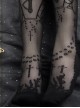 Moon Graveyard Series Gothic Lolita Silk Stockings