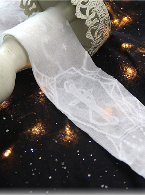 Moon Graveyard Series Gothic Lolita Silk Stockings