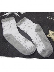 Meteor Series Cotton Sweet Lolita Short Socks