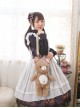 Sweet Lolita Cute Bear Doll Inclined Shoulder Bag And Bear's Dress Set