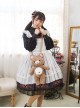 Sweet Lolita Cute Bear Doll Inclined Shoulder Bag And Bear's Dress Set