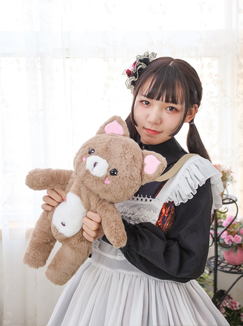 Sweet Lolita Cute Bear Doll Inclined Shoulder Bag And Bear's Dress Set