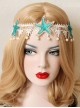 White Lace Starfish Pearl Hairband