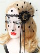 Black Exaggerated Tassel Mask Masquerade Party Veil Gothic Mask