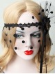Black Exaggerated Tassel Mask Masquerade Party Veil Gothic Mask