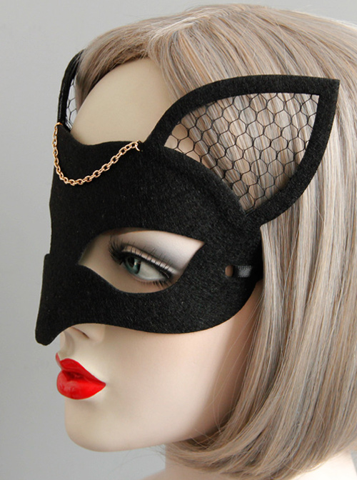 Fox Net-yarn Half Face Mask Halloween Christmas Mask Masquerade