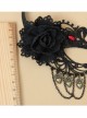 Black Lace Masquerade Half Face Mask Retro Gothic Mask