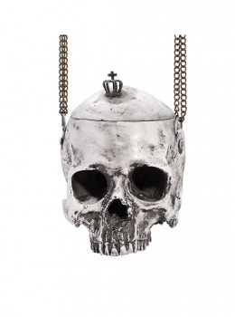 Halloween Gray Skull Chain Shoulder Bag