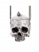 Halloween Gray Skull Chain Shoulder Bag