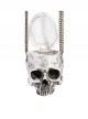 Halloween Gray Skull Chain Shoulder Bag