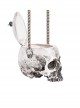 Halloween Gray Skull Chain Shoulder Bag