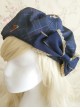 Magic Dictionary Series Plaids Printing Classic Lolita Hat