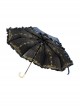 Starry Sky Gilding Classic Lolita Fold Vinyl Umbrella Clear Rain Dual-purpose