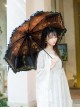 Starry Sky Gilding Classic Lolita Fold Vinyl Umbrella Clear Rain Dual-purpose